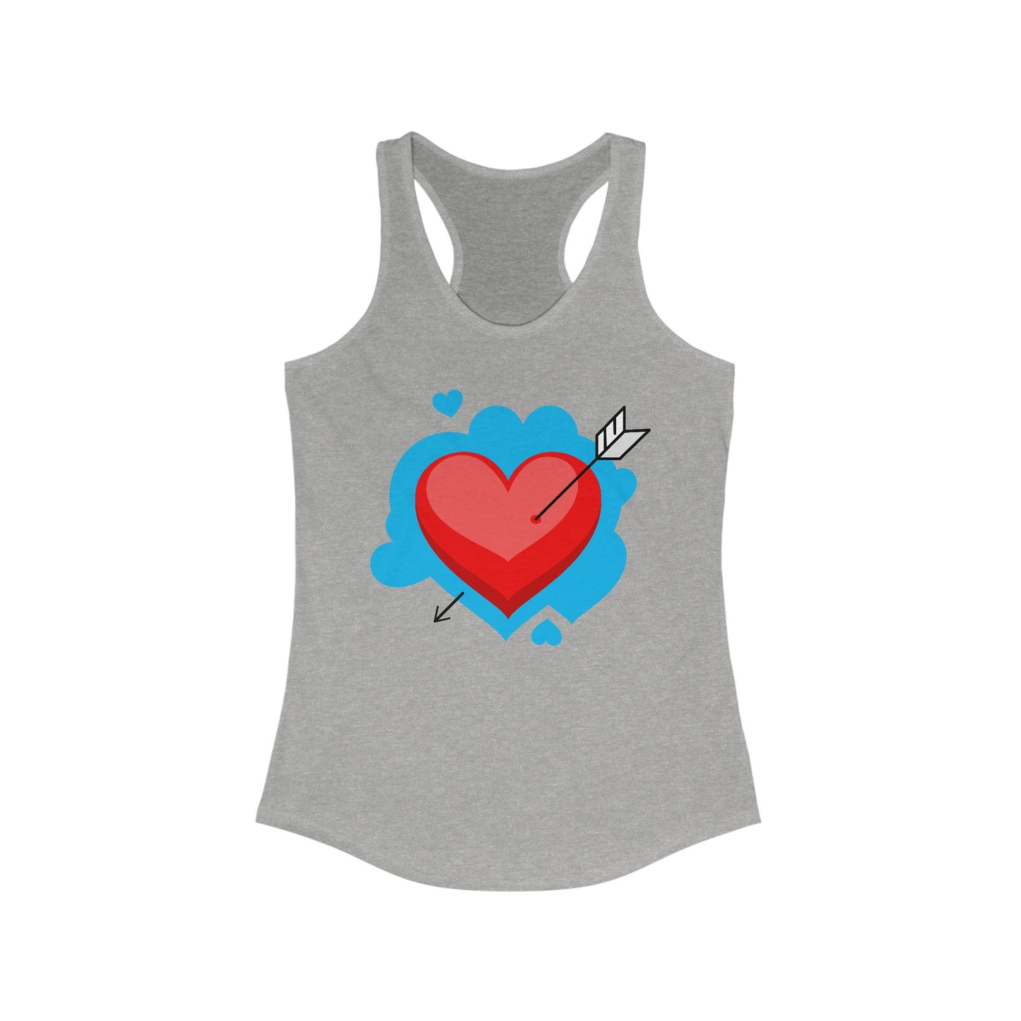 Valentine's Day Heart Racerback Tank for Women
