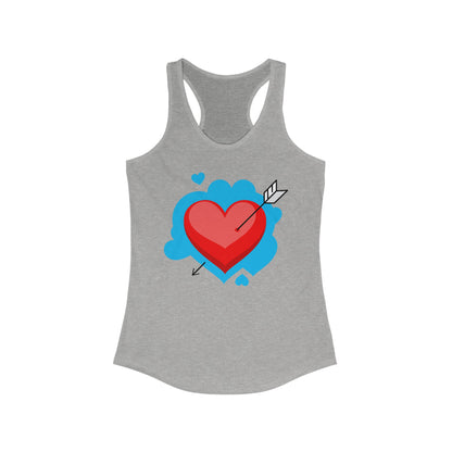 Valentine's Day Heart Racerback Tank for Women