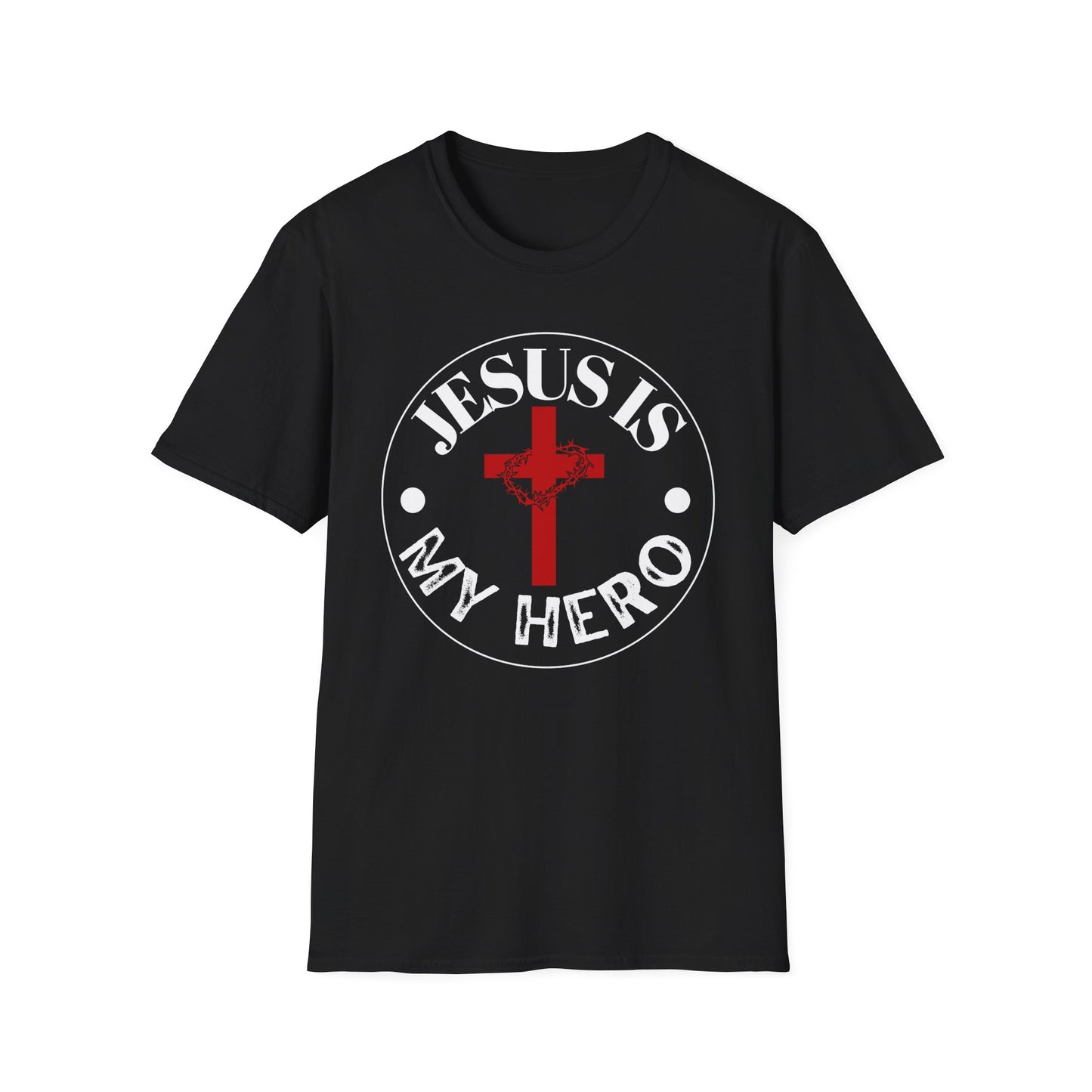 'Jesus is My Hero' Faith-Inspired Unisex Softstyle T-Shirt