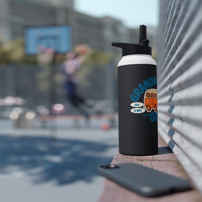 Grandparents God Water Bottle — Retro Camper Stainless Steel Bottle