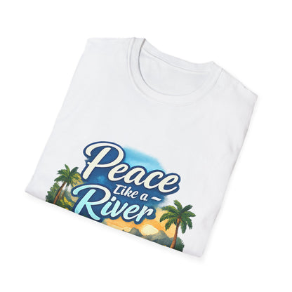 Peace Like a River T‑Shirt — Scenic River Prayer Tee