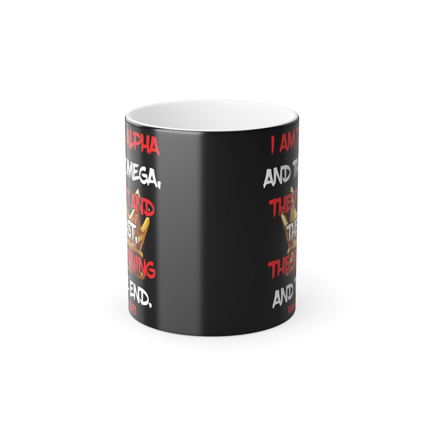 I Am The Alpha Inspirational Color Morphing Mug - Faith-Based Design, 11oz