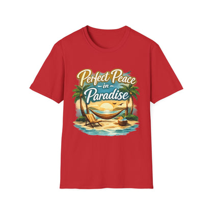 Perfect Peace in Paradise T-Shirt — Tropical Beach Graphic Tee