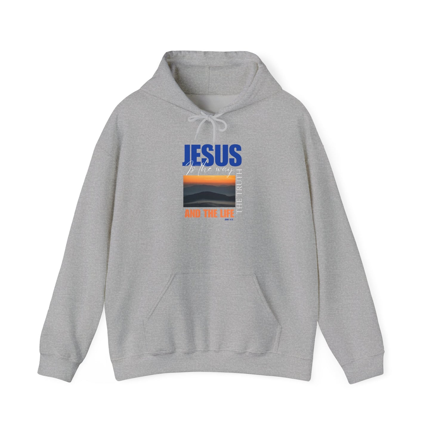Faith-Inspired Unisex Hoodie: Jesus, The Way, The Truth, The Life