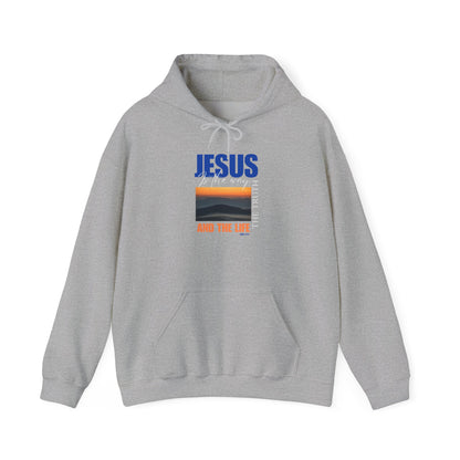 Faith-Inspired Unisex Hoodie: Jesus, The Way, The Truth, The Life