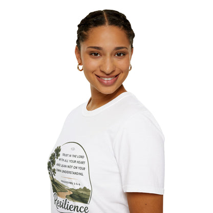 Resilience Bible Verse T‑Shirt — Proverbs 3:5-6 Inspirational Faith Tee