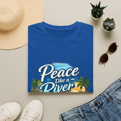 Peace Like a River T‑Shirt — Scenic River Prayer Tee