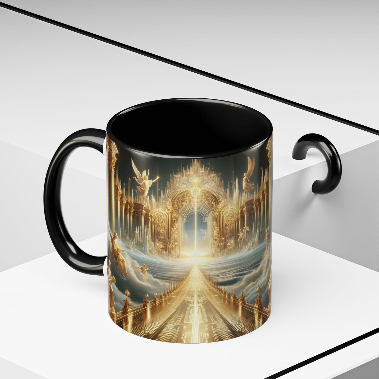 I Cor. 2:9 Heavenly Scripture Coffee Mug - 11oz & 15oz - Inspirational Design for Spiritual Moments