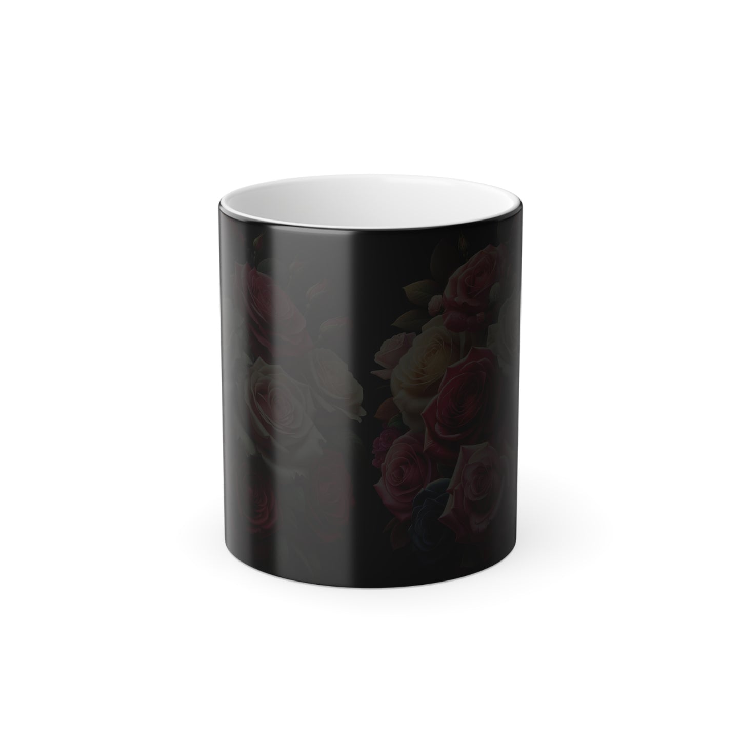 Color Morphing Floral Mug - 11oz - Elegant Rose Design for Home & Gifts