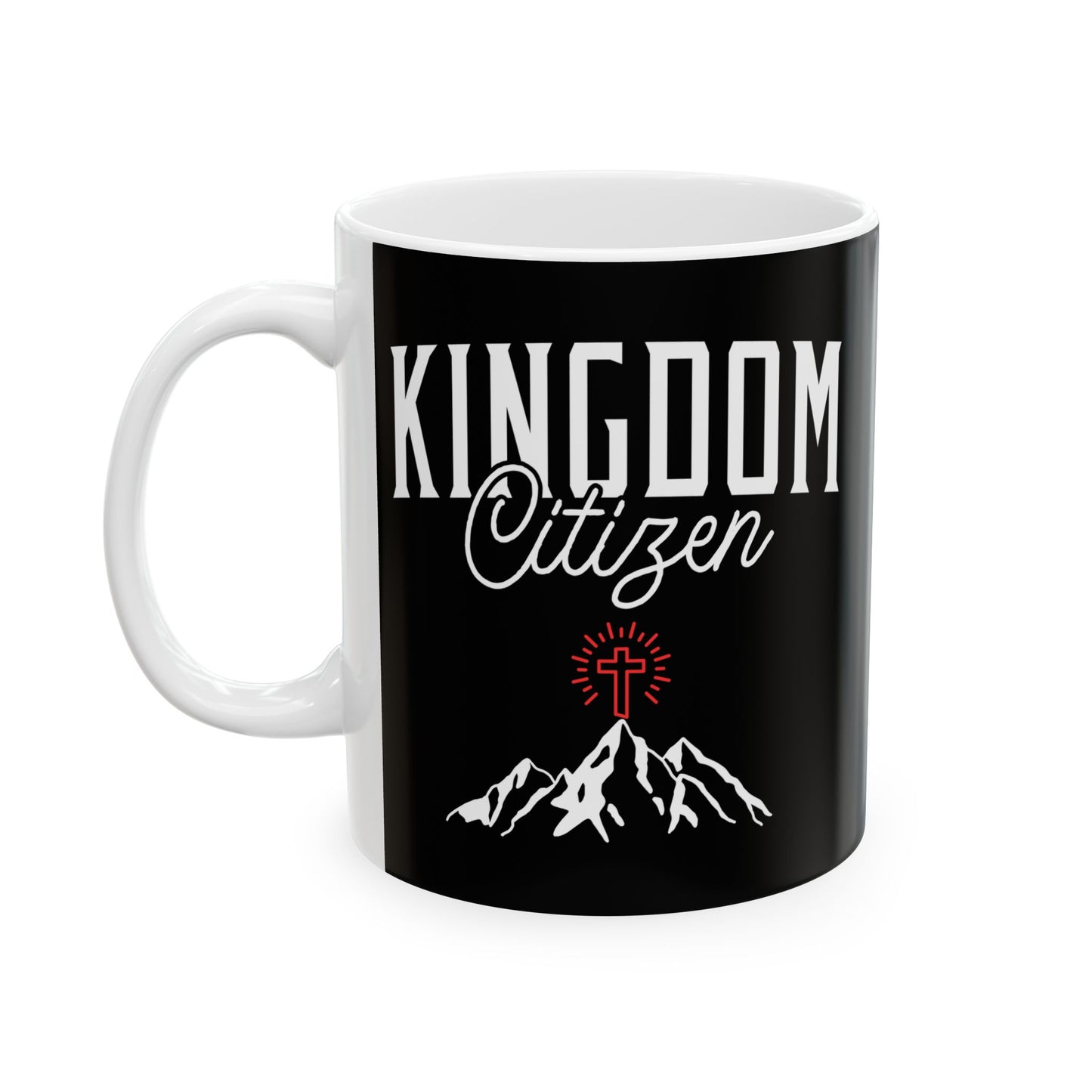 Kingdom Coffee Mug - Black Ceramic (11oz, 15oz) - Perfect for Adventurers & Coffee Lovers