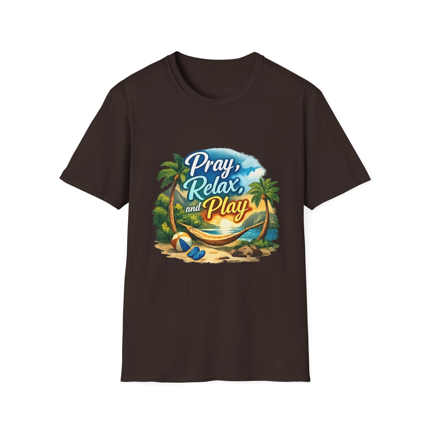Pray, Relax & Play Beach T-Shirt