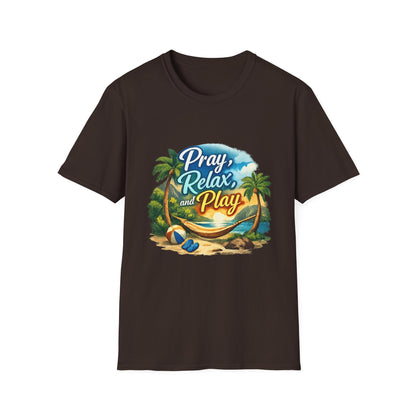 Pray, Relax & Play Beach T-Shirt