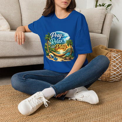 Pray, Relax & Play Beach T-Shirt
