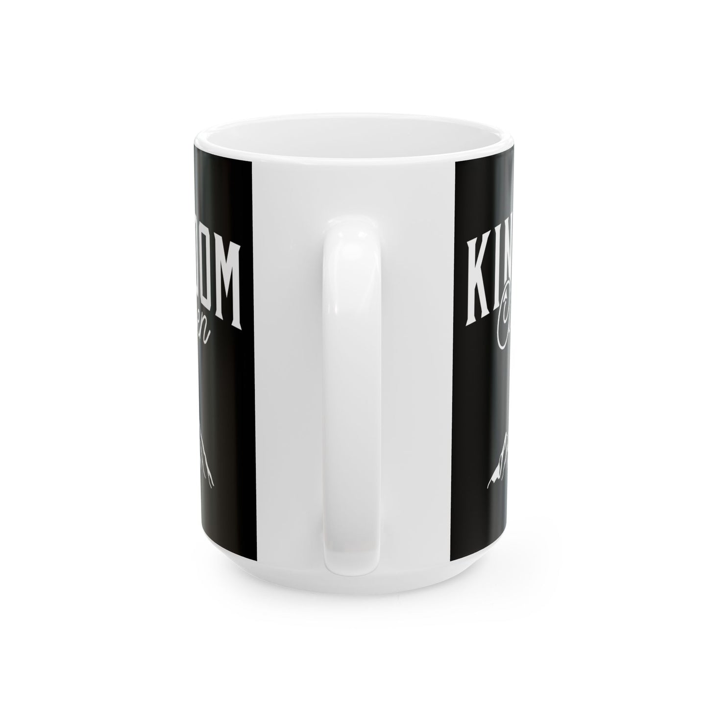 Kingdom Coffee Mug - Black Ceramic (11oz, 15oz) - Perfect for Adventurers & Coffee Lovers
