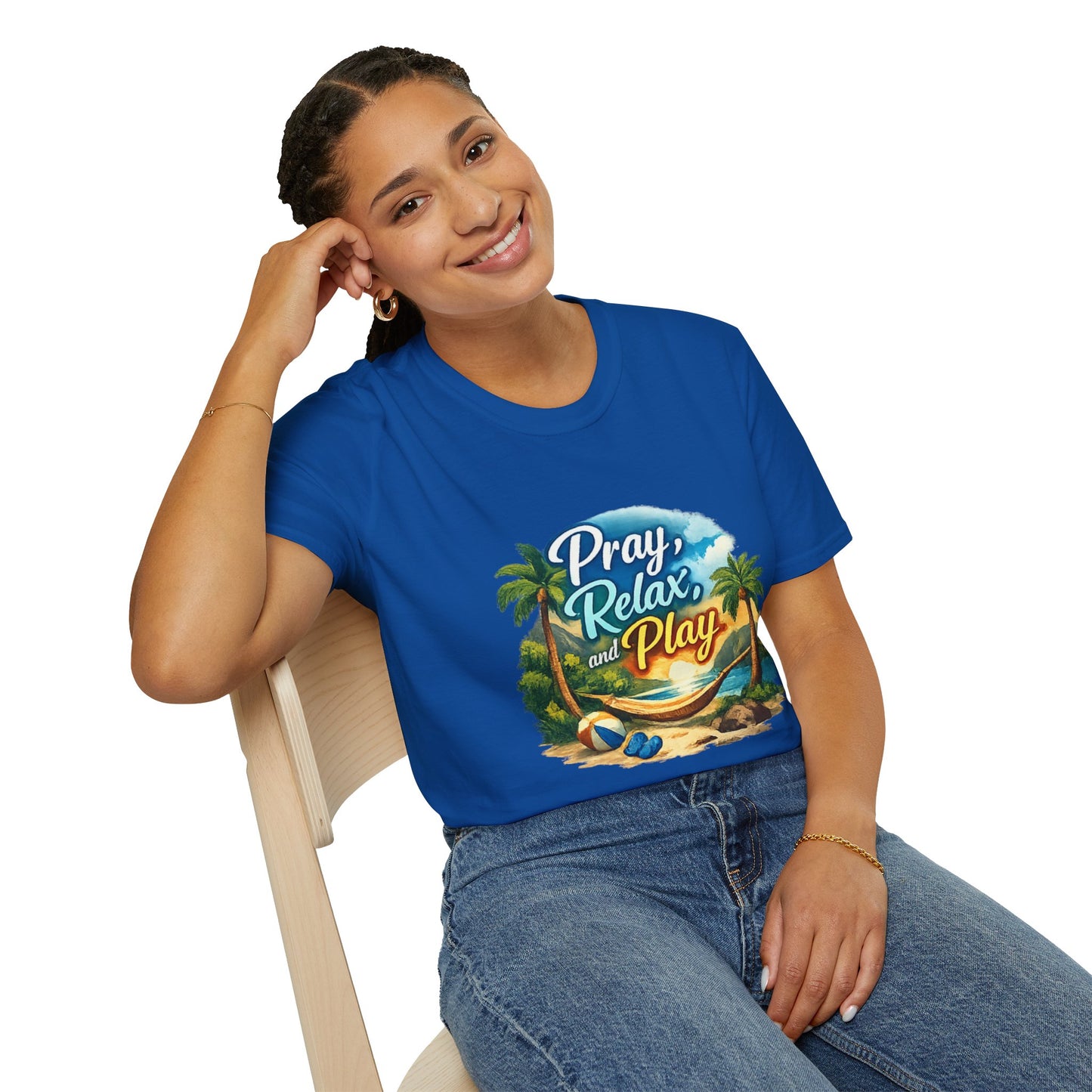 Pray, Relax & Play Beach T-Shirt
