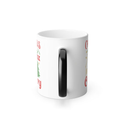 Color Morphing Mug — "Christmas Is Better In The Country" Holiday Coffee Cup (11oz)