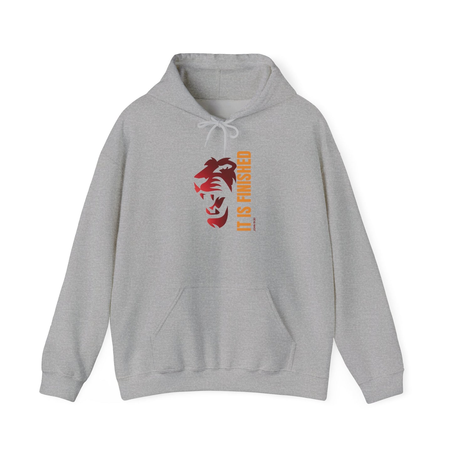 Bold Lion Hoodie - 'It Is Finished' Statement Sweatshirt