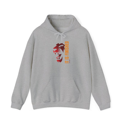 Bold Lion Hoodie - 'It Is Finished' Statement Sweatshirt