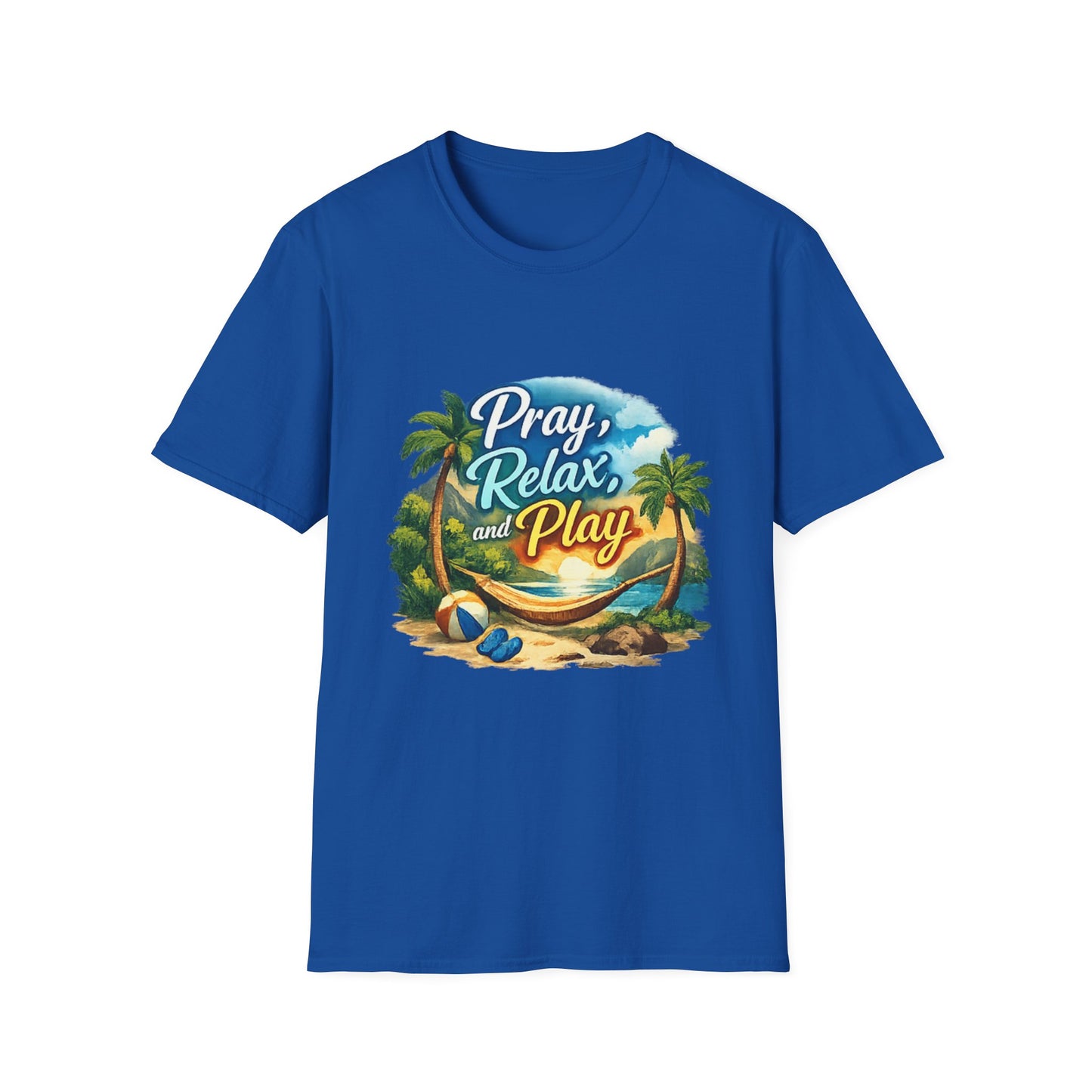 Pray, Relax & Play Beach T-Shirt