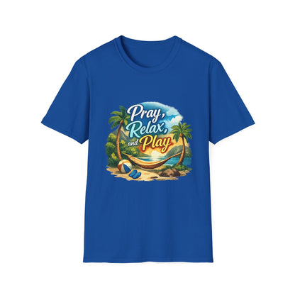 Pray, Relax & Play Beach T-Shirt