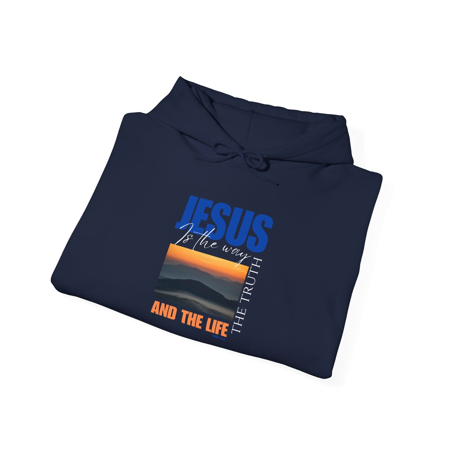 Faith-Inspired Unisex Hoodie: Jesus, The Way, The Truth, The Life