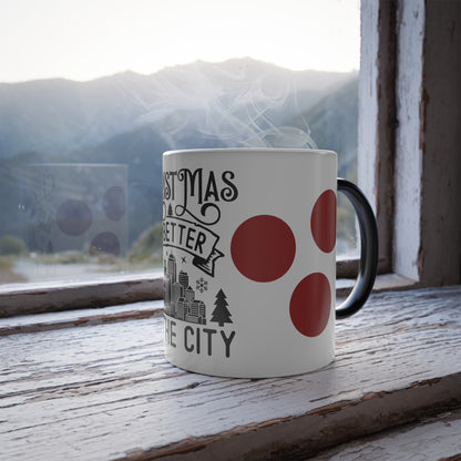 Christmas Is Better in the City Color-Changing Mug — 11oz Holiday Coffee Cup