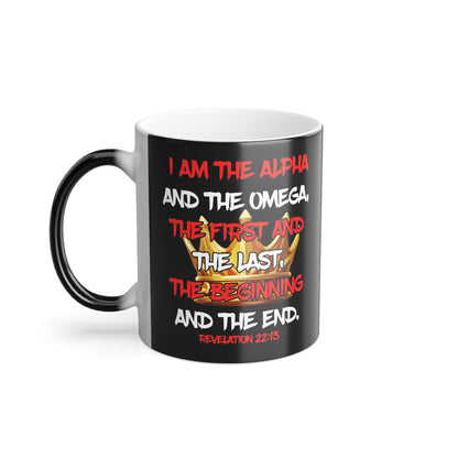 I Am The Alpha Inspirational Color Morphing Mug - Faith-Based Design, 11oz