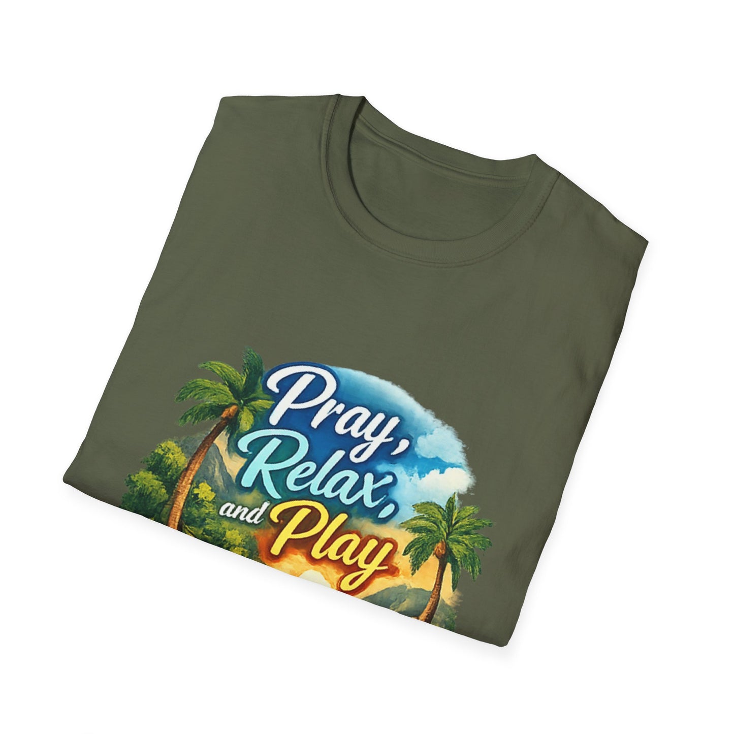 Pray, Relax & Play Beach T-Shirt