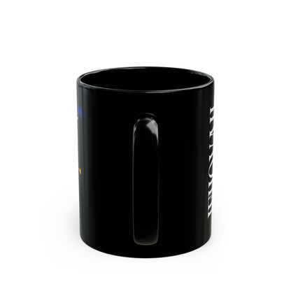 Jehovah Shalom - Crown Black Mug - 11oz & 15oz Coffee Cup for Faith and Inspiration