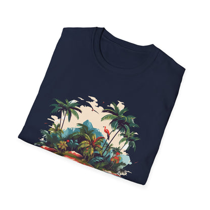 Tropical Peace T-Shirt, Casual Tee, Summer Vibes Shirt, Relaxing Island Top, Perfect for Vacations, Gifts for Beach Lovers