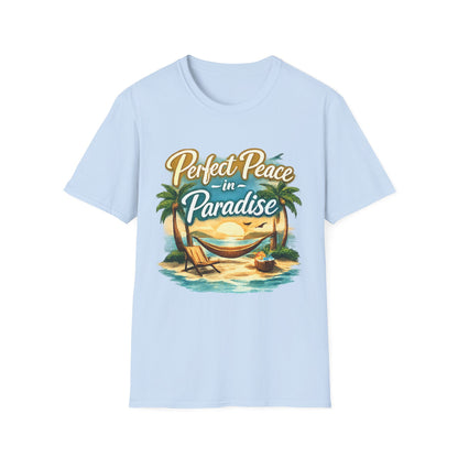 Perfect Peace in Paradise T-Shirt — Tropical Beach Graphic Tee