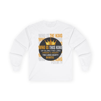 King of Glory Long Sleeve Tee - Psalm 24 Inspirational Apparel