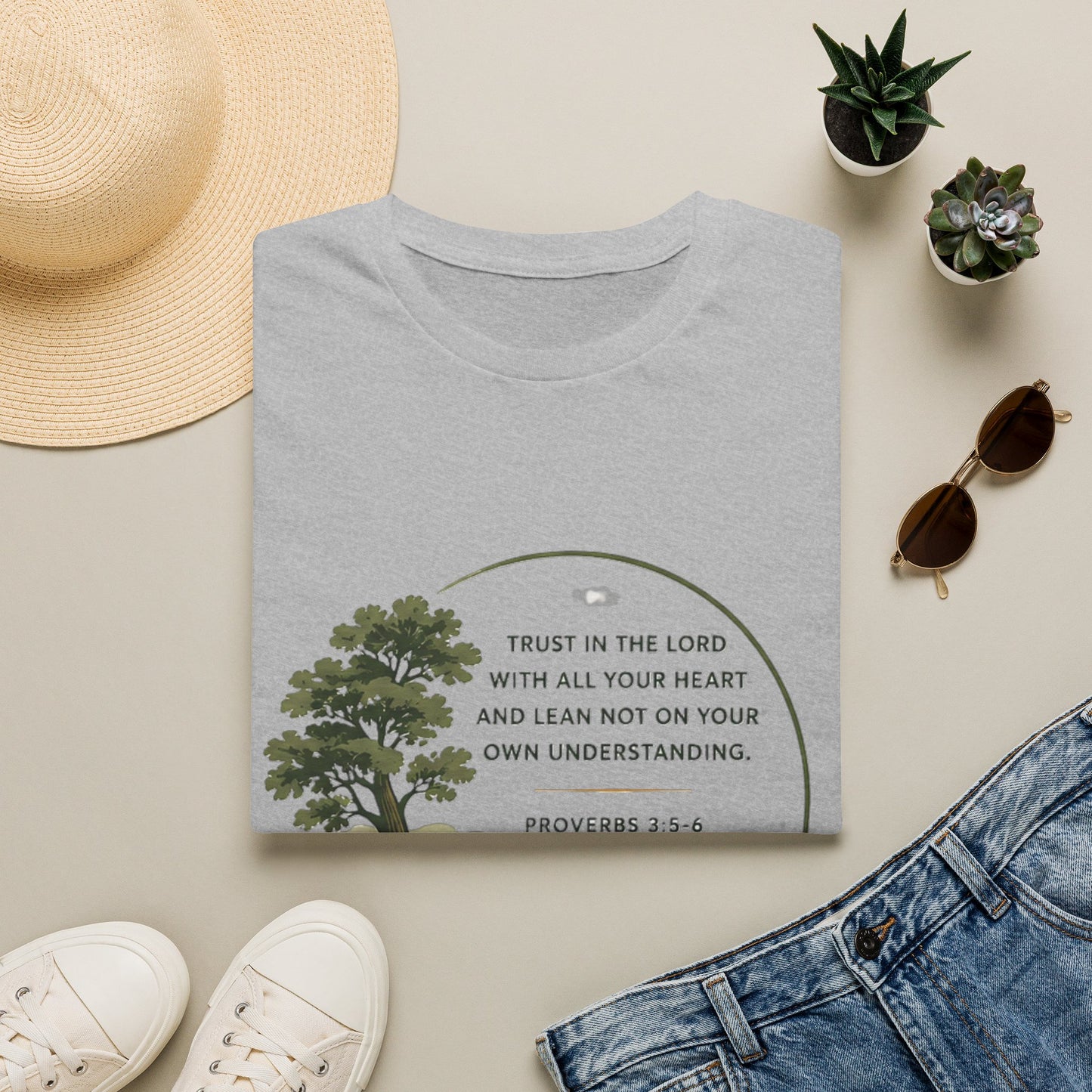 Resilience Bible Verse T‑Shirt — Proverbs 3:5-6 Inspirational Faith Tee