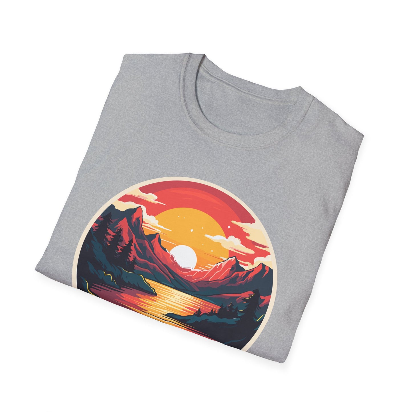 Peace Like A River Graphic Tee | Unisex Softstyle T-Shirt, Casual Wear, Outdoor Adventure, Gift for Nature Lovers, Relaxed Vibes