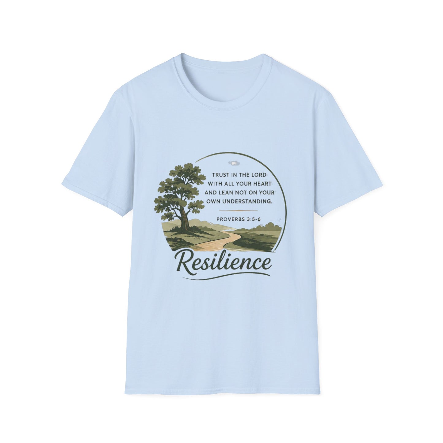 Resilience Bible Verse T‑Shirt — Proverbs 3:5-6 Inspirational Faith Tee