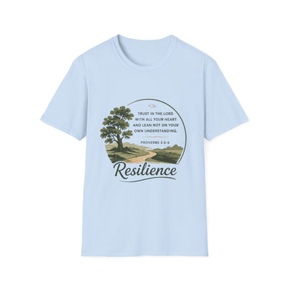 Resilience Bible Verse T‑Shirt — Proverbs 3:5-6 Inspirational Faith Tee