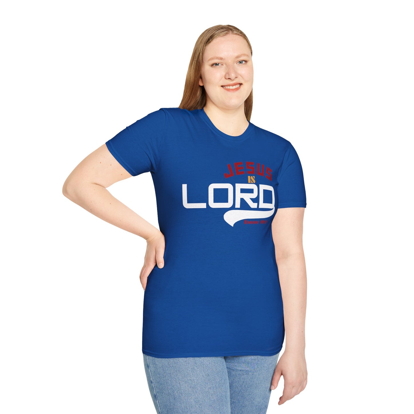 Inspirational Jesus is Lord T-Shirt | Unisex Softstyle Tee for Faith & Fellowship