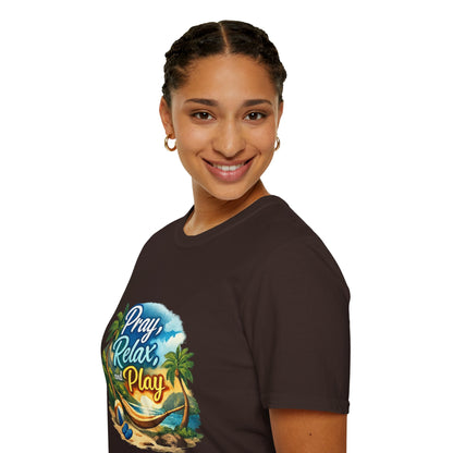 Pray, Relax & Play Beach T-Shirt