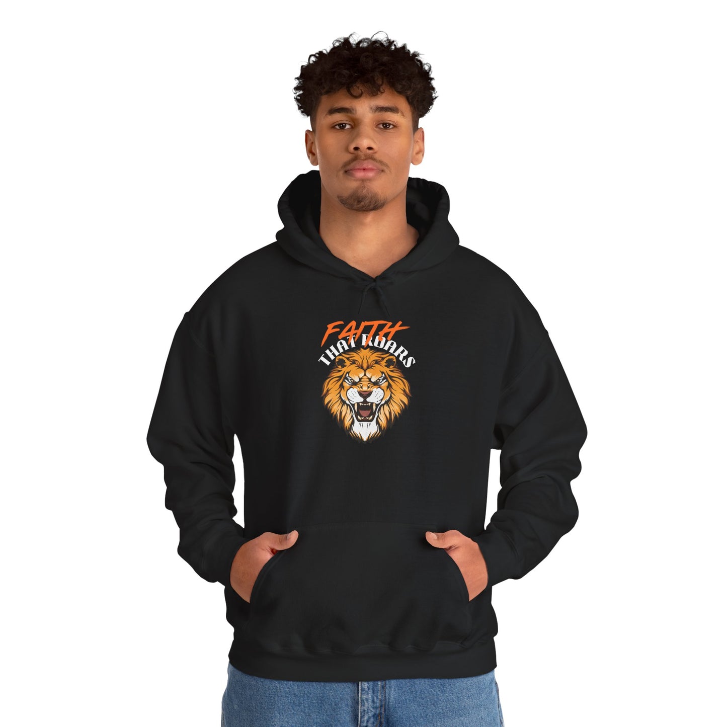 Faith That Roars Hoodie, Inspirational Sweatshirt, Black Lion Design, Unisex Heavy Blend Hoodie, Christian Gift, Cozy Pullover, [...]