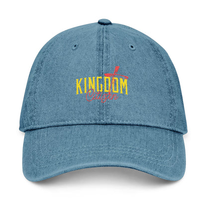 Kingdom Citizen Embroidered Denim Hat - Stylish Faith-Based Accessory