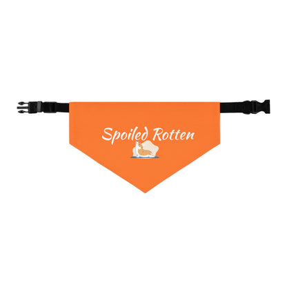 Spoiled Rotten Pet Bandana Collar - Cute Dog Accessory for Spoiled Pets