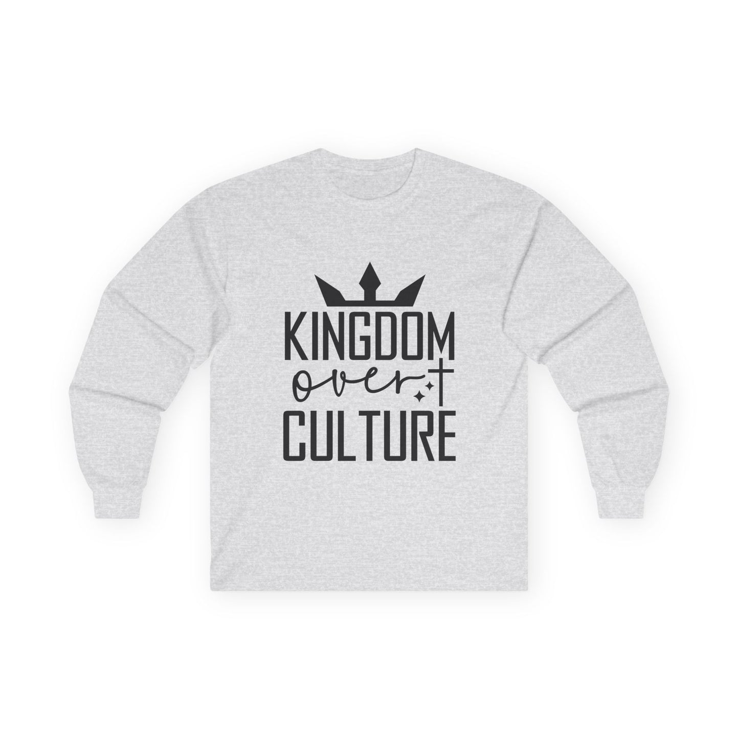 Kingdom Over Culture Long Sleeve Tee - Unisex Cotton Shirt for Faith & Style