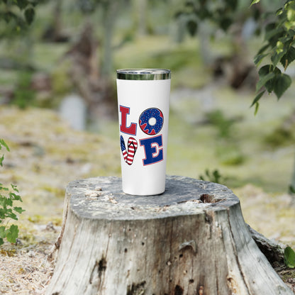 Patriotic Love Tumbler | 22oz Copper Insulated | Perfect Gift for Independence Day, BBQs, Summer Parties, Family Gatherings, and More