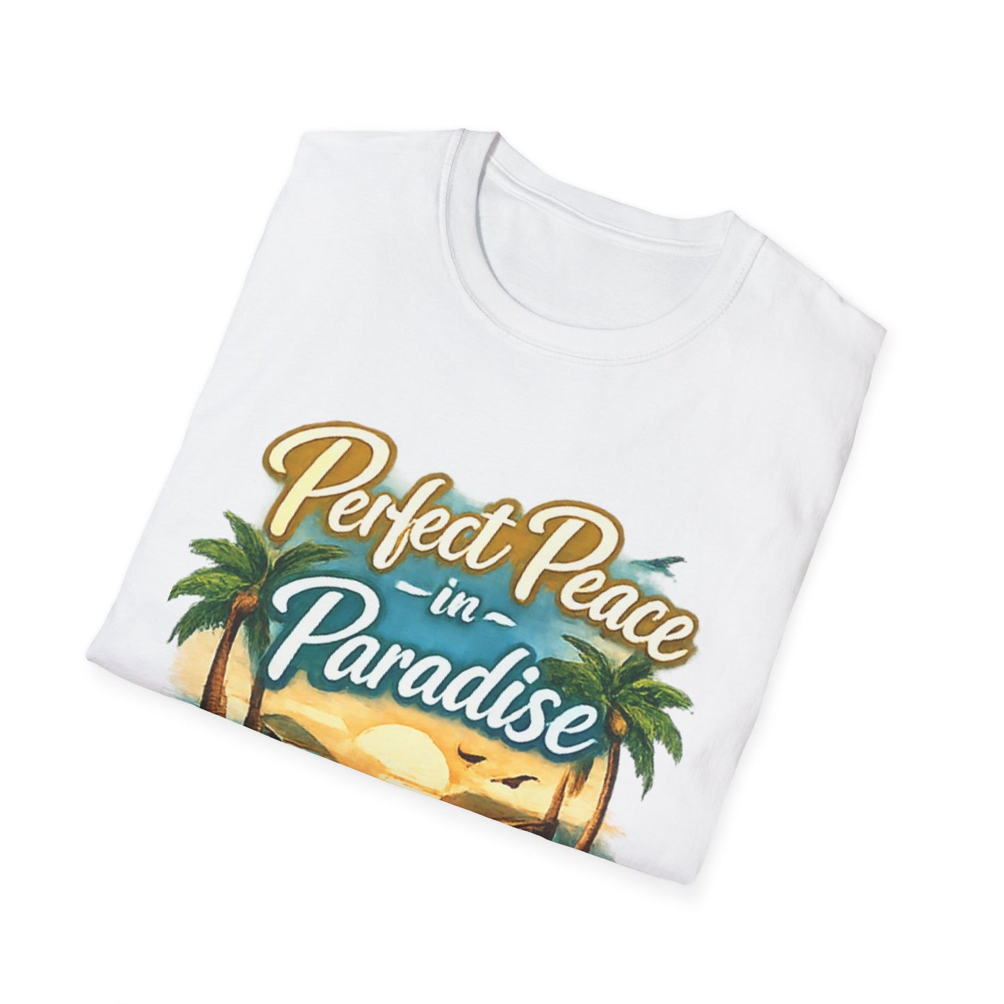Perfect Peace in Paradise T-Shirt — Tropical Beach Graphic Tee