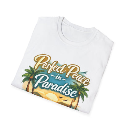 Perfect Peace in Paradise T-Shirt — Tropical Beach Graphic Tee