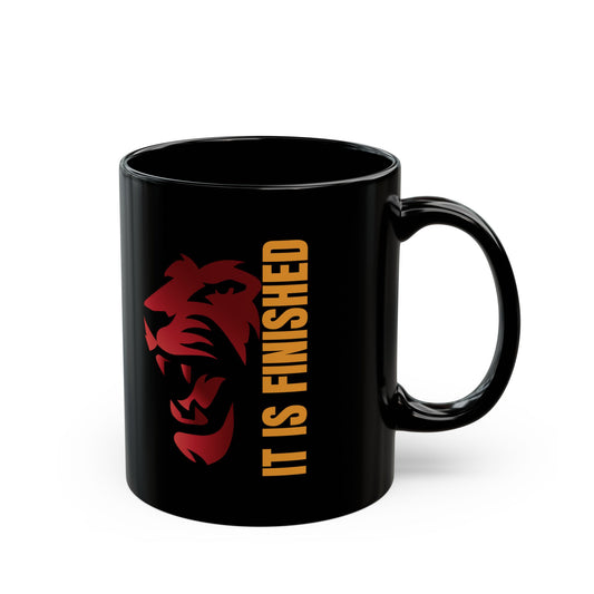 Motivational Black Mug - "IT IS FINISHED" - Perfect Gift for Inspiration