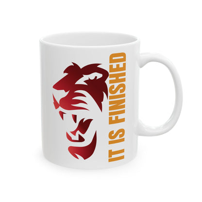 Inspirational Ceramic Mug - "It's Finished" - Perfect Gift for Coffee Lovers and Motivational Moments