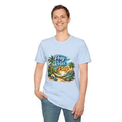 Pray, Relax & Play Beach T-Shirt