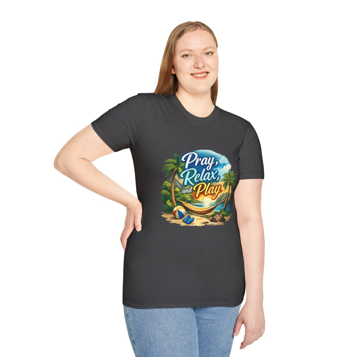 Pray, Relax & Play Beach T-Shirt