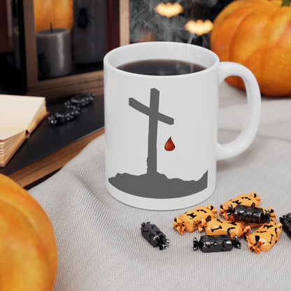 ' The Blood' Artistic Ceramic Mug - Unique Design for Coffee Lovers